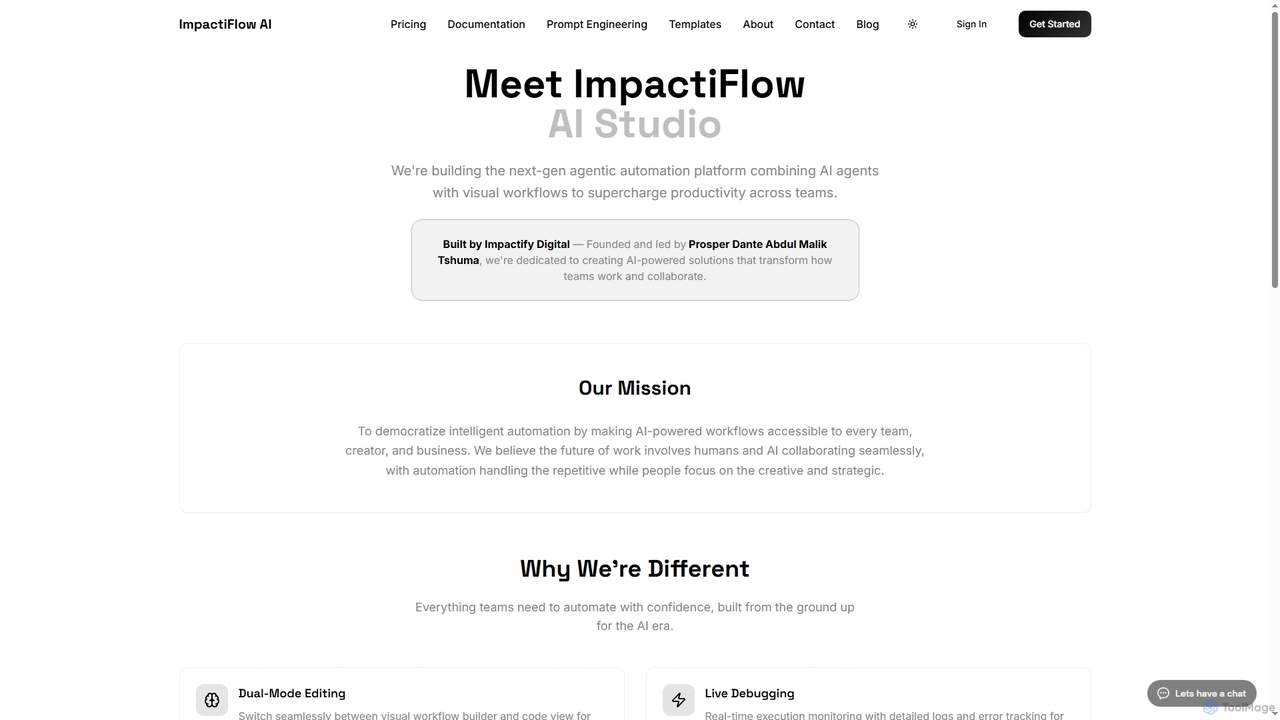 ImpactiFlow AI - Agentic Automation Platform for Flow