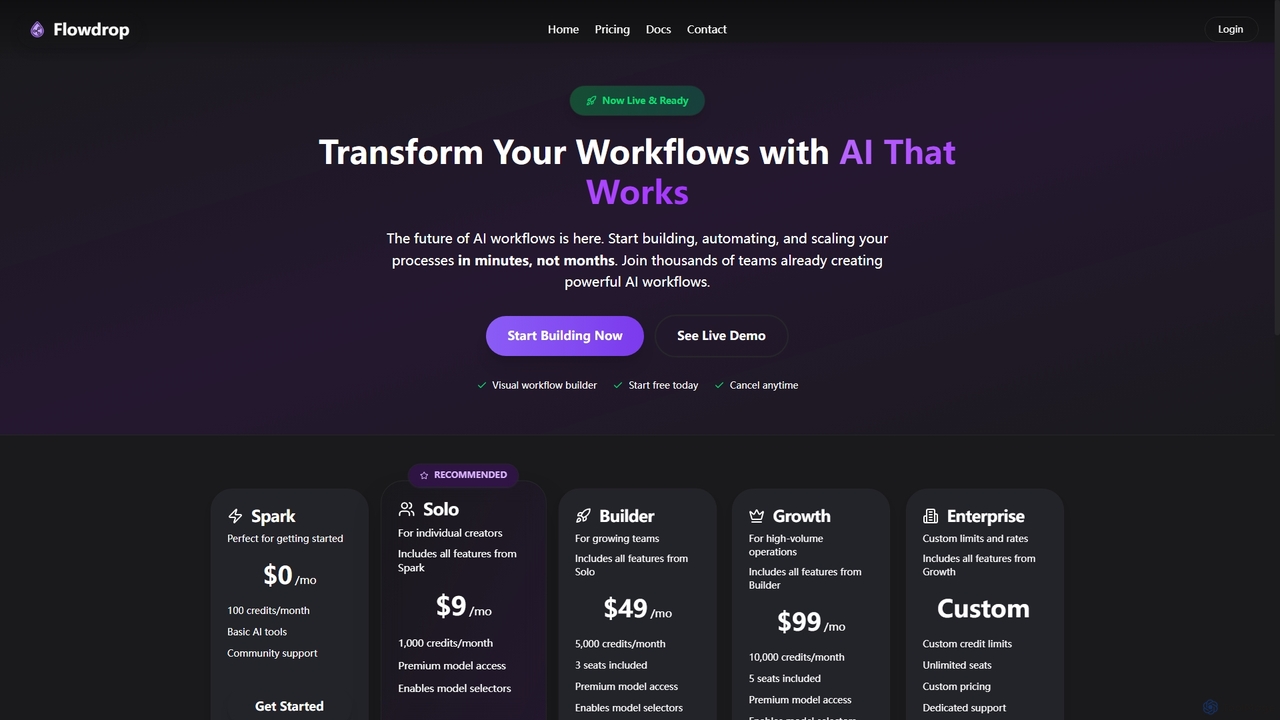 Flowdrop - AI Workflow Builder for Non-Coders for Flowdrop