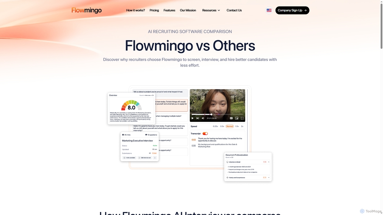 Flowmingo – AI Interviewer | Free, Forever for Flowmingo