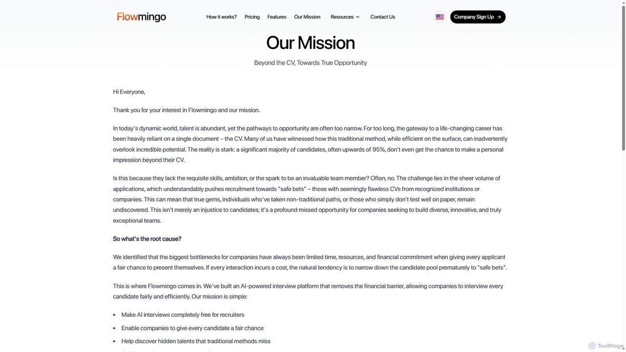 Flowmingo – AI Interviewer | Free, Forever for Flowmingo