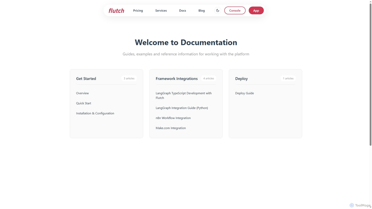 Документация for Flutch