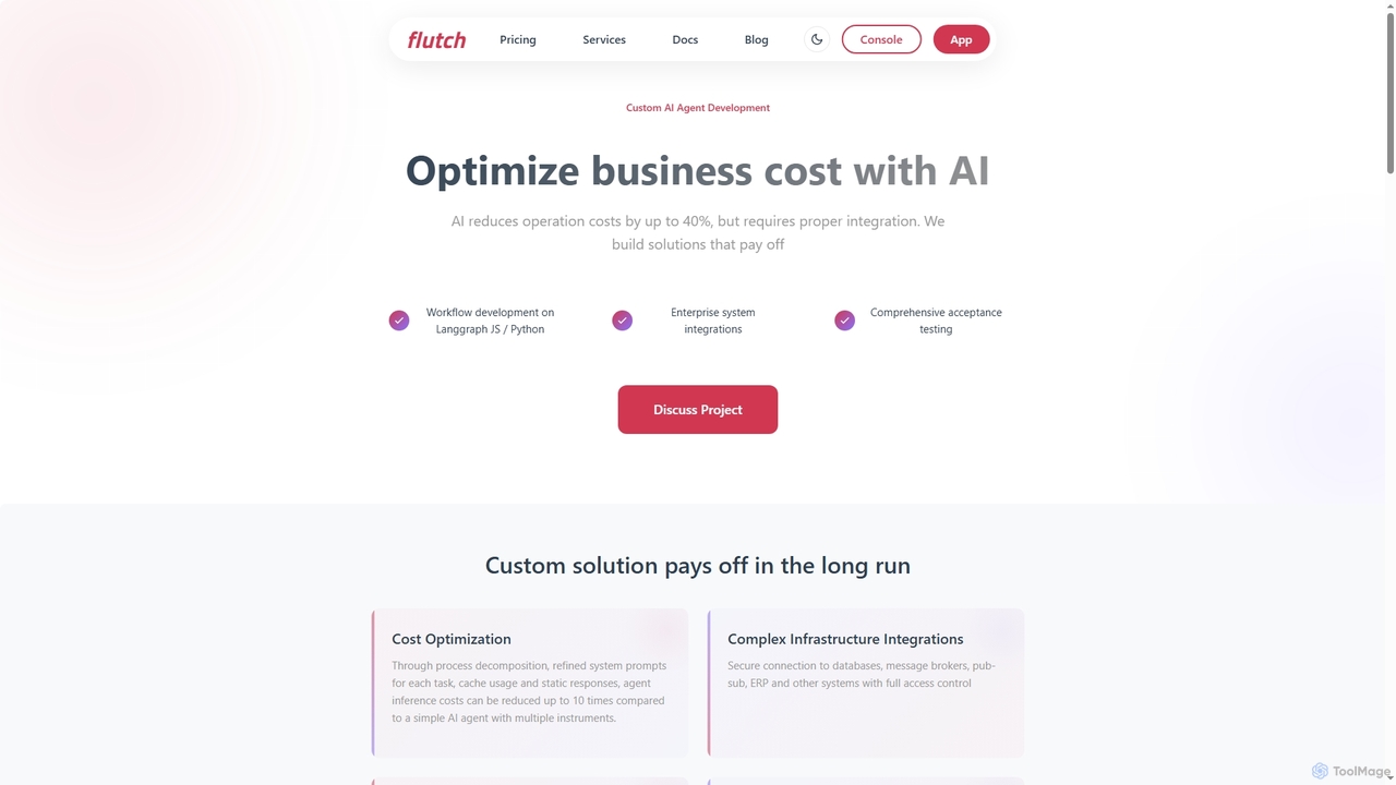 Custom AI Agent Development | Flutch for Flutch