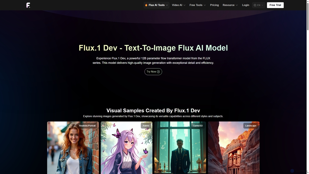 Flux.1 Dev - Free Streamlined AI for Developers for Flux Ai