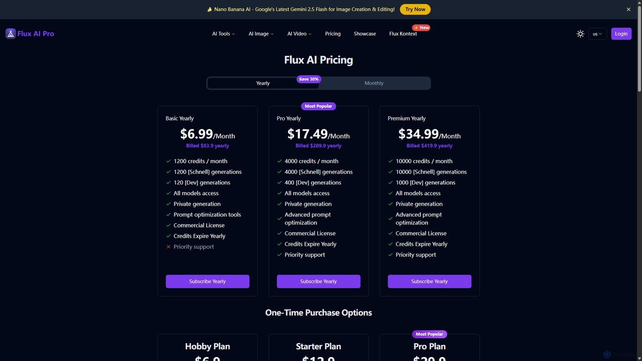 Flux AI Image Generation: Pricing Plans for Every Creator with Free credits! for Flux AI Pro