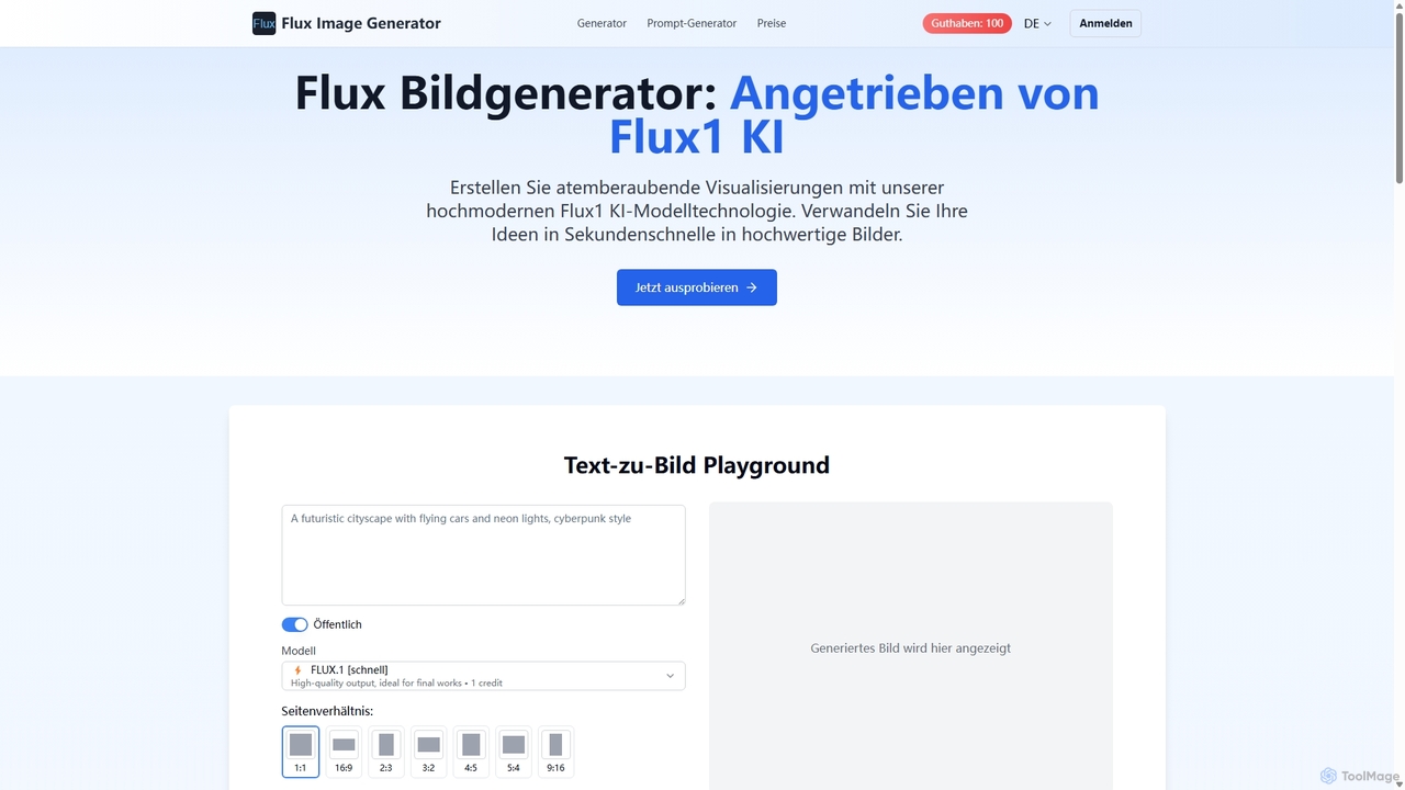 Flux Bildgenerator | KI-gestützte Bilderstellung mit Flux1-Technologie for Flux Image Generator