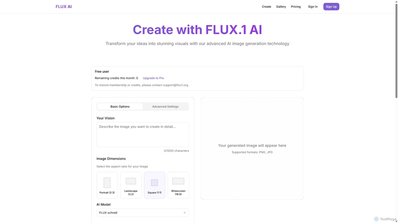 FLUX AI: Image Generator | Free, Fast & High-Quality for flux1
