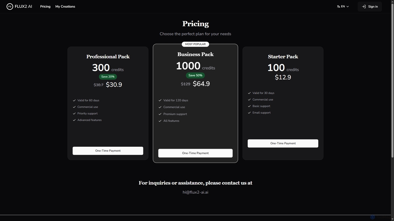 FLUX2 AI - Pricing for Flux2 AI
