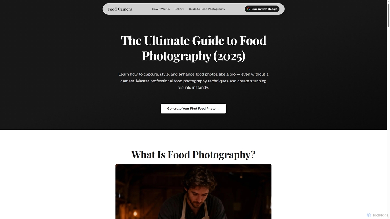 Guide to Food Photography (2025) | Learn & Create with AI for Food Camera