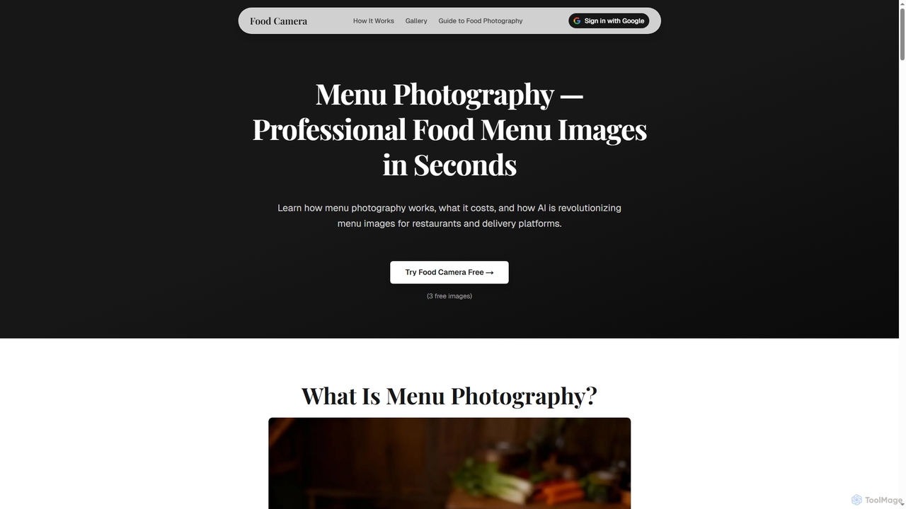 Food Camera - Professional Food Photography for Food Camera