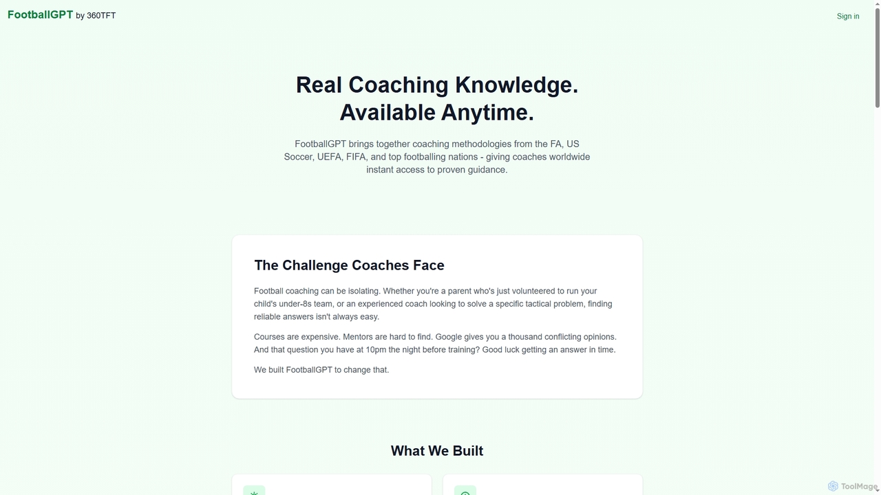 About FootballGPT - AI Football Coaching Assistant | FootballGPT for FootballGPT