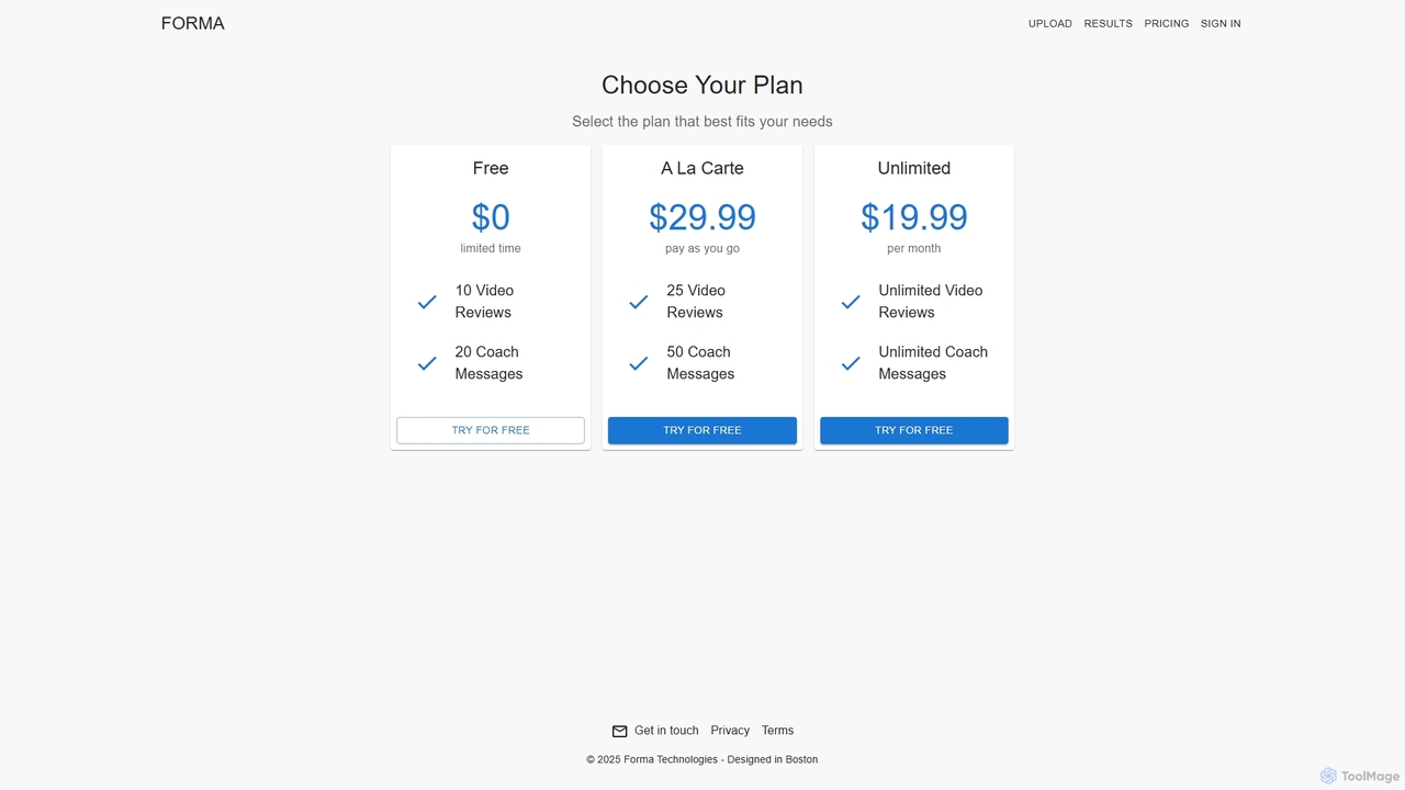 Forma | Pricing for Forma