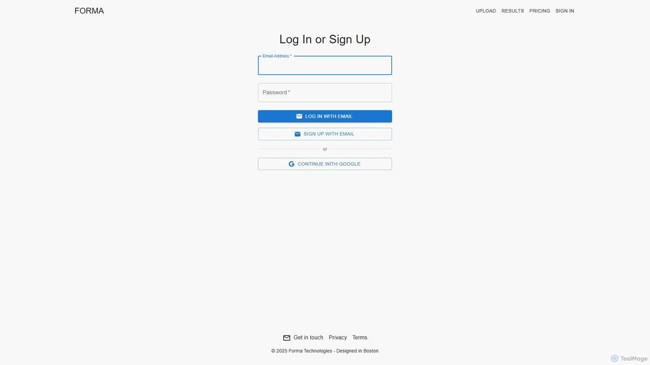 Forma | Log In or Sign Up for Forma