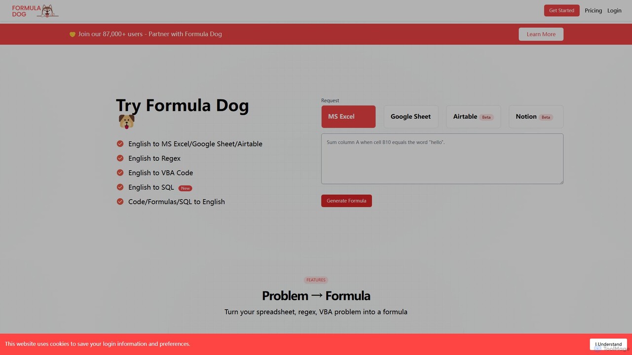 Formula Dog