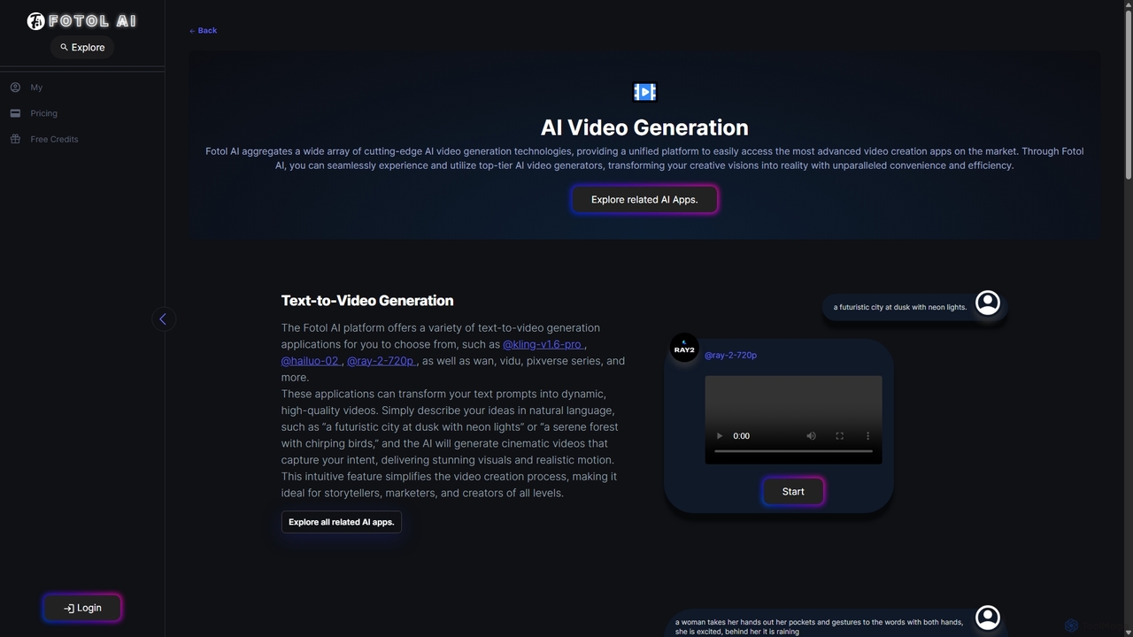 AI Video Generation | Fotol AI: Your Gateway to AGI and the Ultimate Hub for Powerful AI Solutions. for Fotol AI