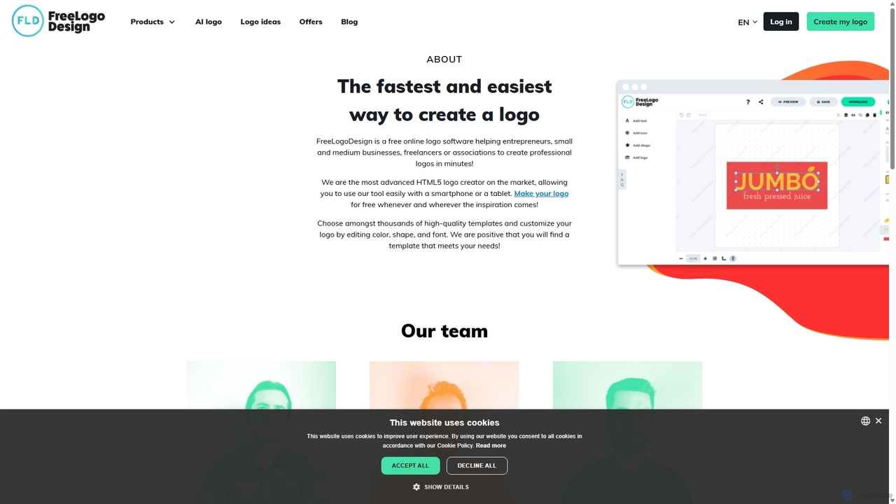 The most used logo creation tool | Free Logo Design for Freelogodesign