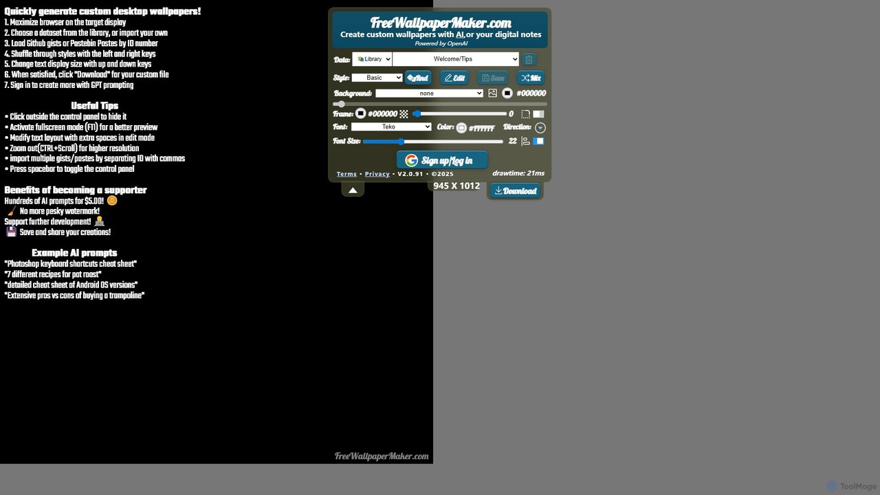 freewallpapermaker