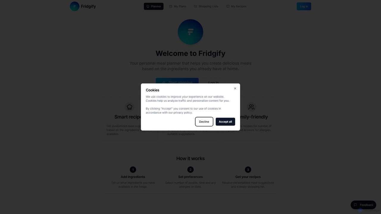 Fridgify - Reduce Food Waste, Save Time, Get More Inspiration for Fridgify