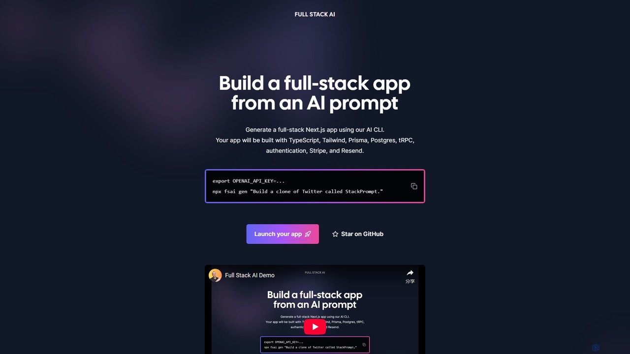 Full Stack AI