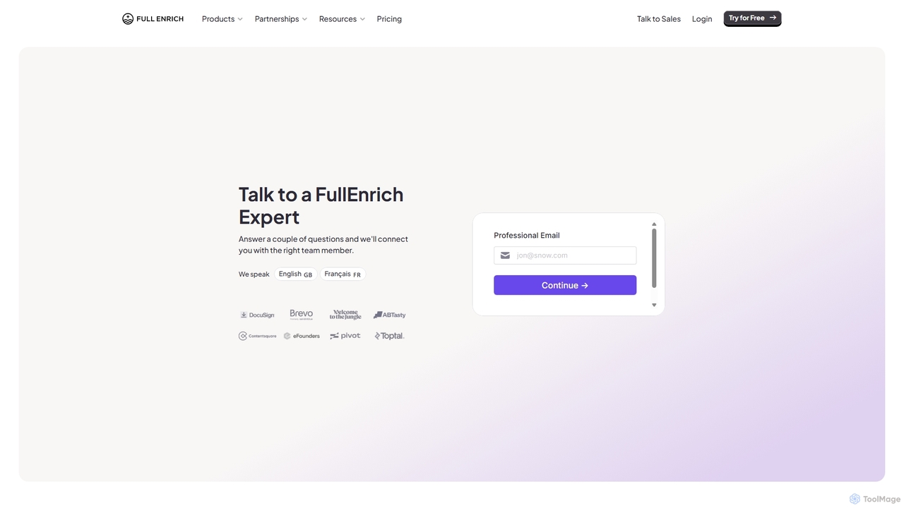 FullEnrich — Talk to Sales for FullEnrich