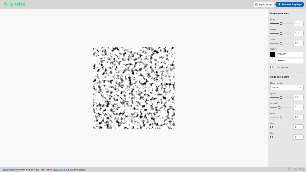 Noise texture generator | Free image export for FuryPage