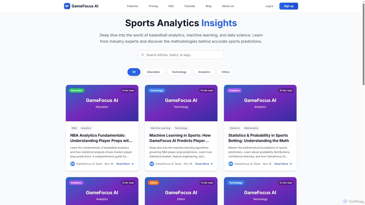 GameFocus AI - NBA Player Prop Predictions for GameFocus AI