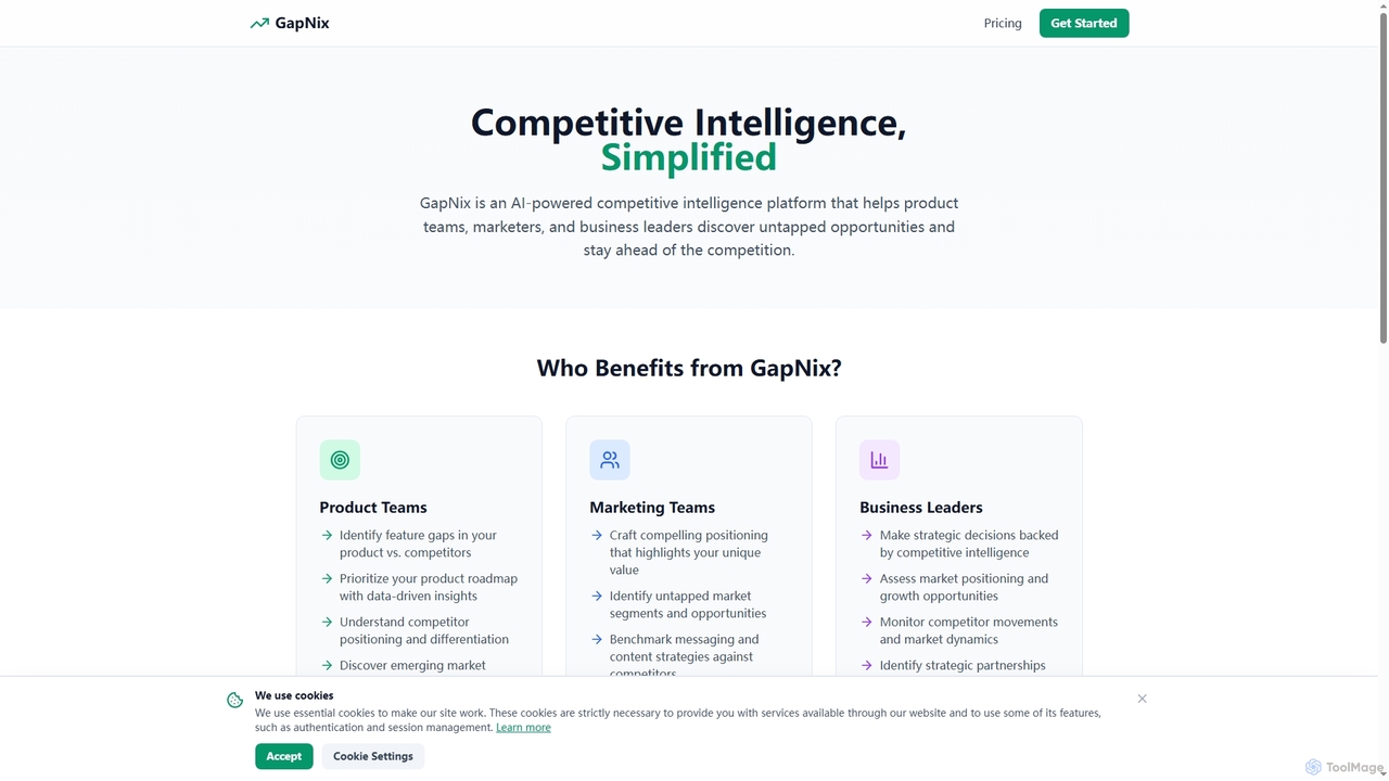 About GapNix - AI-Powered Competitive Intelligence | GapNix for GapNix