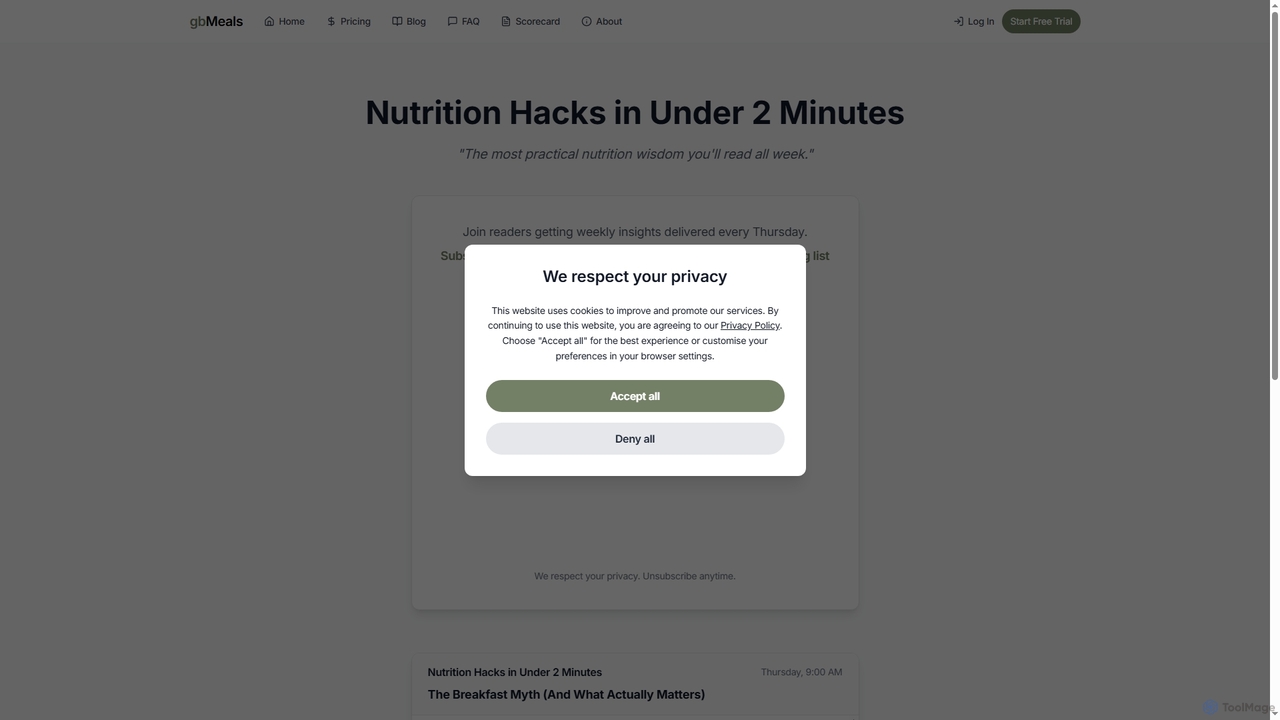 Eat better. Spend Less. Save Time.. | Home for gbMeals