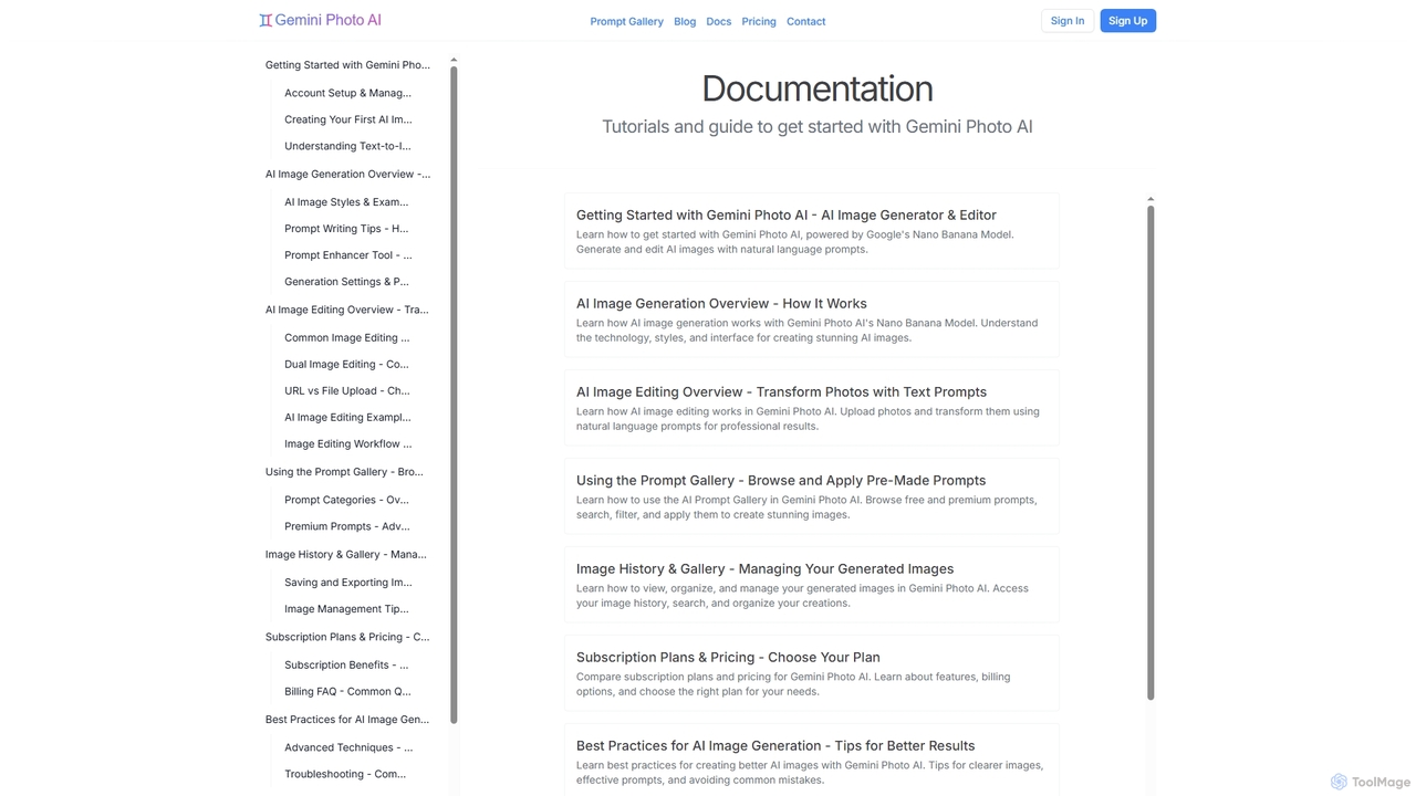 Documentation for Gemini Photo