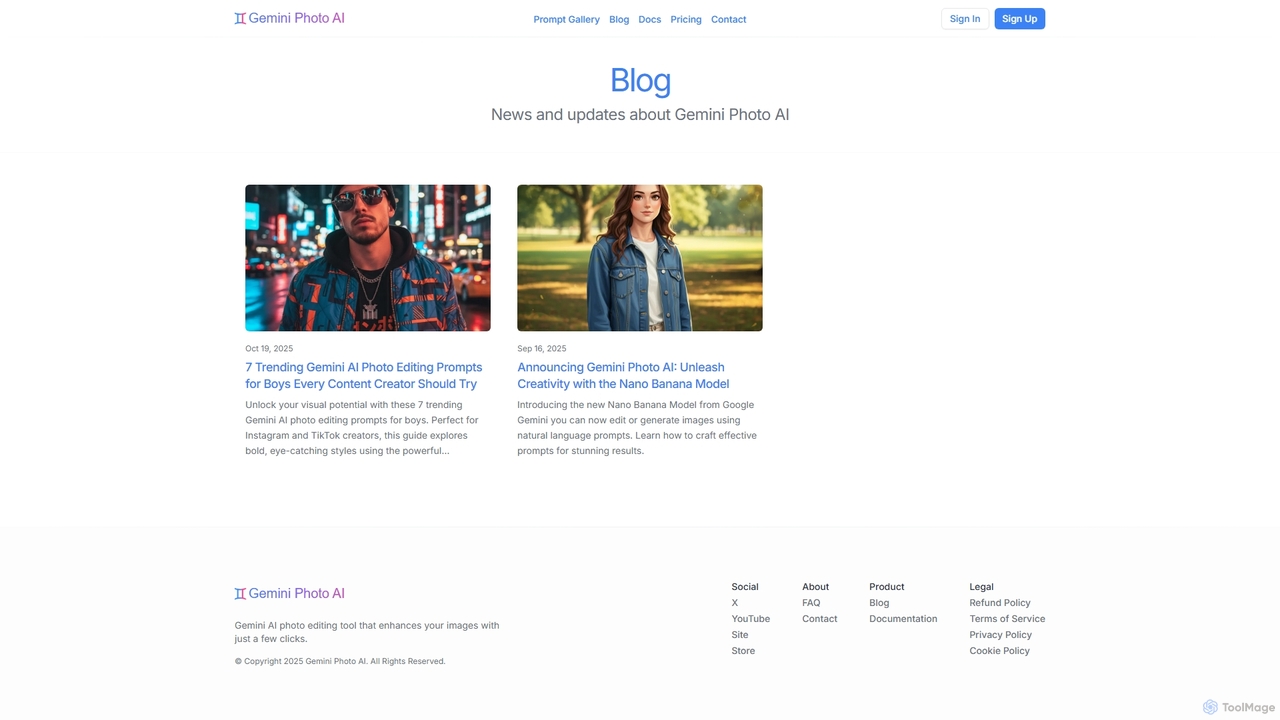Blog for Gemini Photo