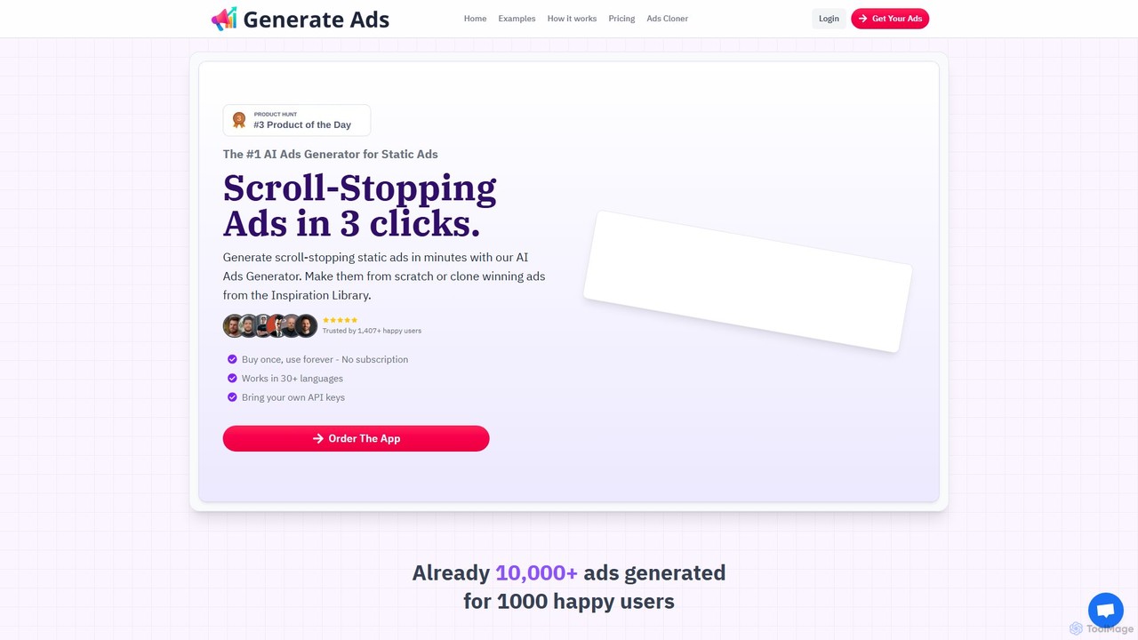 Generate Ads AI