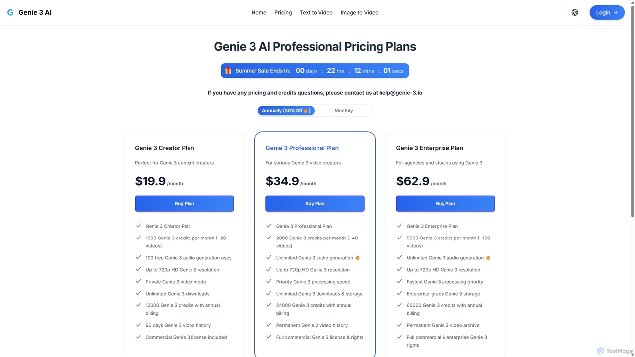 Genie 3 AI Pricing - Genie 3 AI Price and The Subscription of Genie 3 Cost for Genie 3 AI