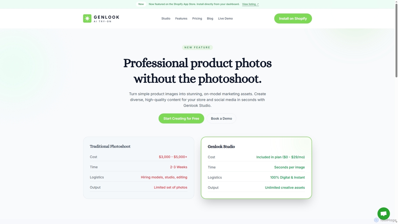 Genlook Studio - AI Product Photography for Fashion Brands for Genlook