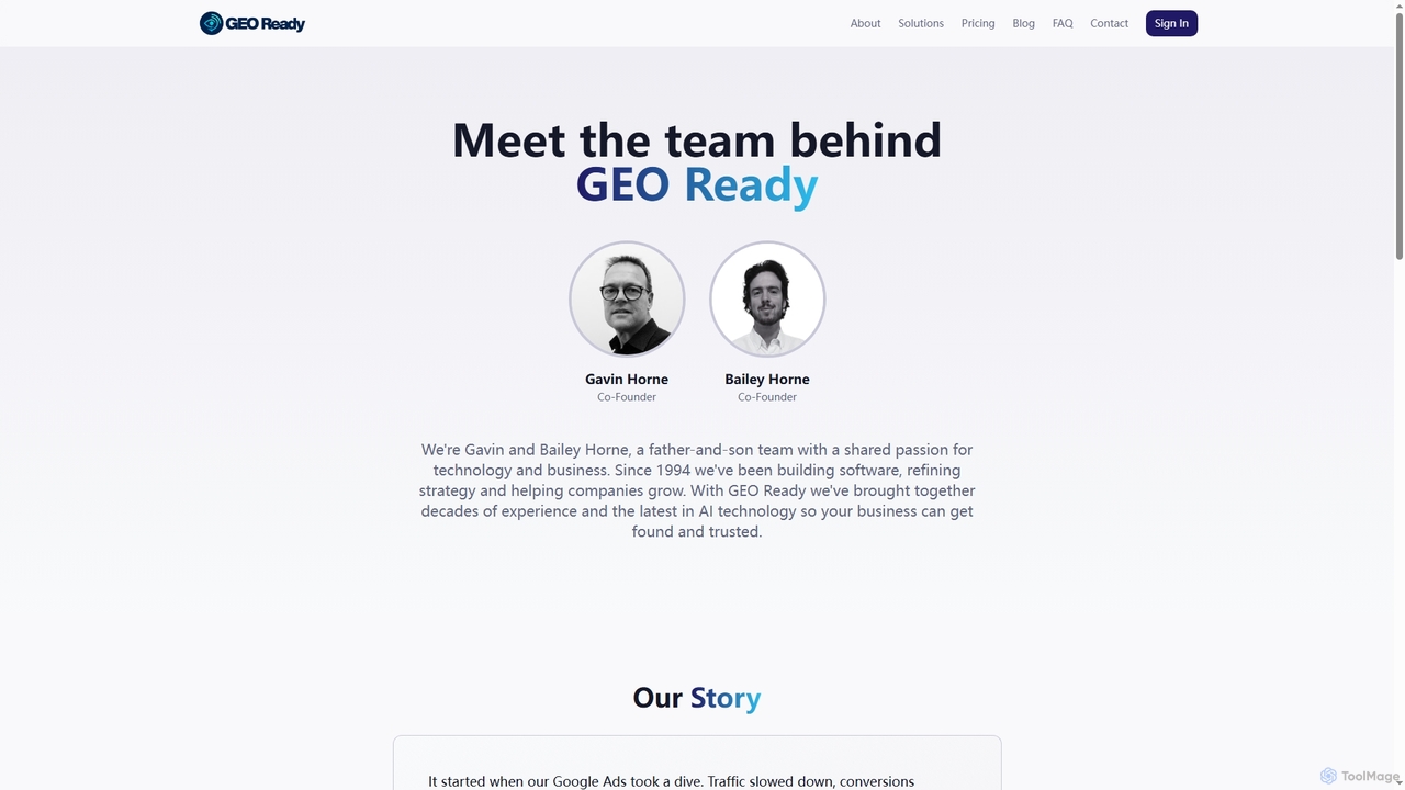 About GEO Ready | Who We Are & Our Mission - GEO Ready for GEO Ready