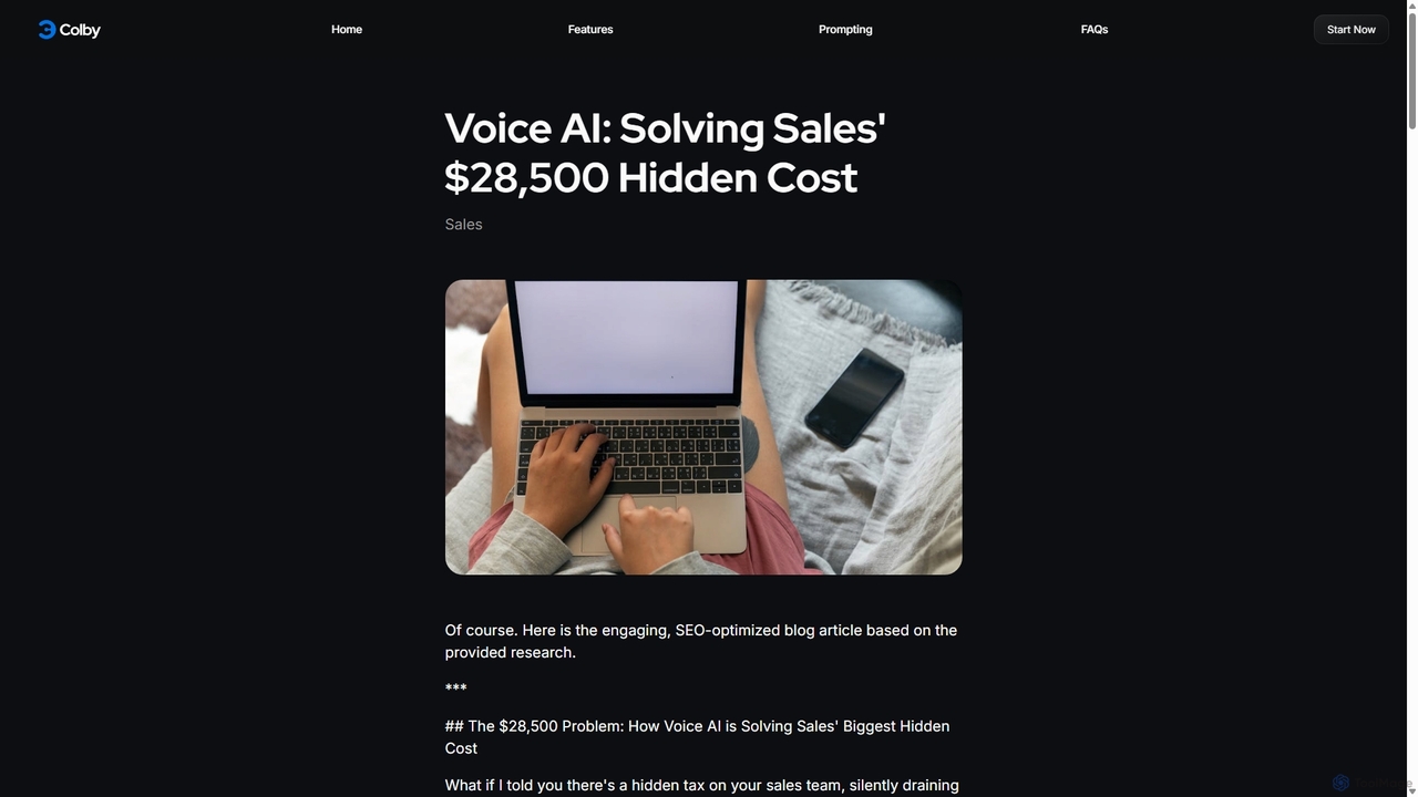 Voice AI: Solving Sales' $28,500 Hidden Cost for Get Colby