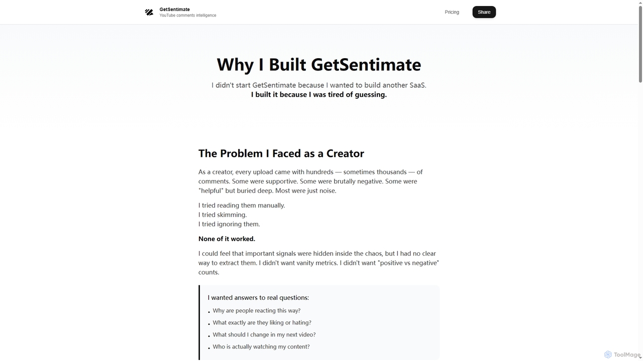 Turn YouTube Comments into Your Next Viral Video | GetSentimate for GetSentimate