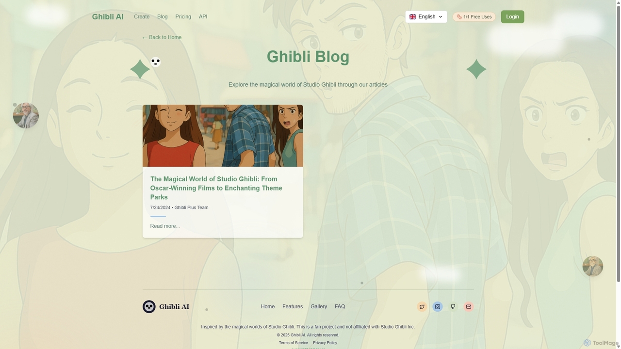 Ghibli Blog - Studio Ghibli News and Updates for Ghibli AI