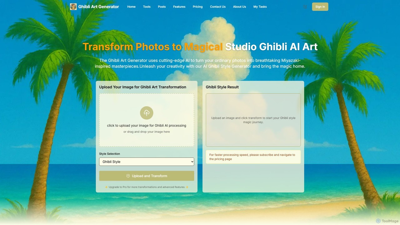 Ghibli Art Generator