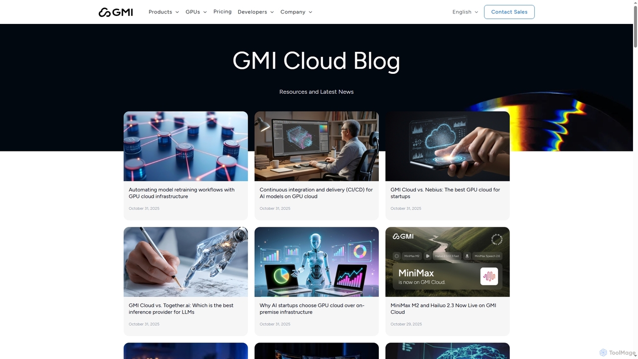 Insights on AI & Cloud Infrastructure | GMI Cloud Blog for Gmi Cloud