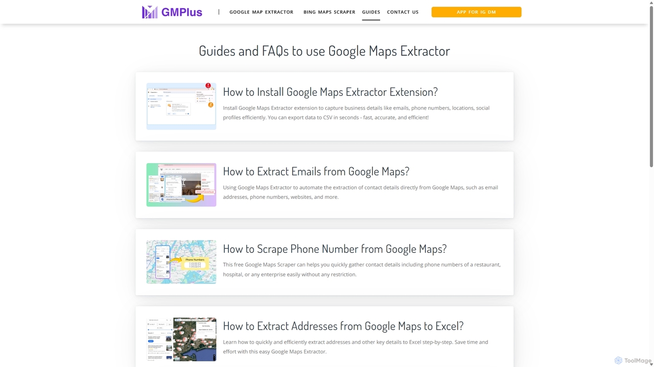 Guides for Google Map Extractor | Google Maps Scraper for Gmplus