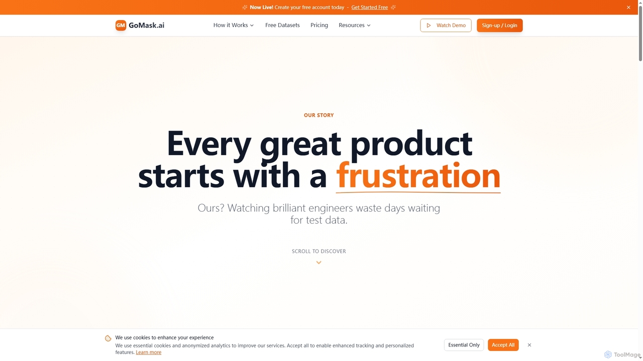 GoMask.ai - AI-Powered Data Masking & Synthetic Data Generation for GoMask