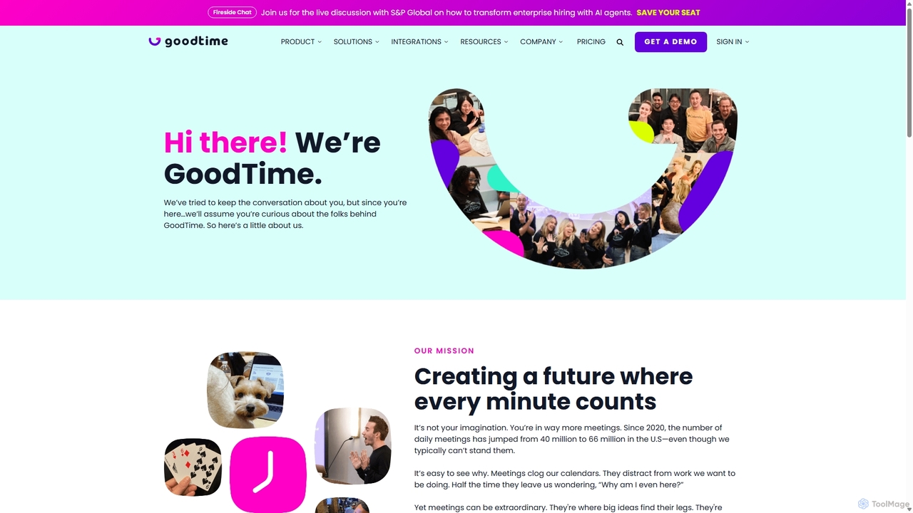 About GoodTime Company Information & Values | GoodTime for GoodTime