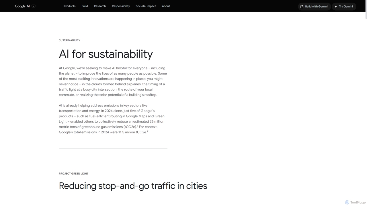 Google AI - Sustainability AI for Google AI