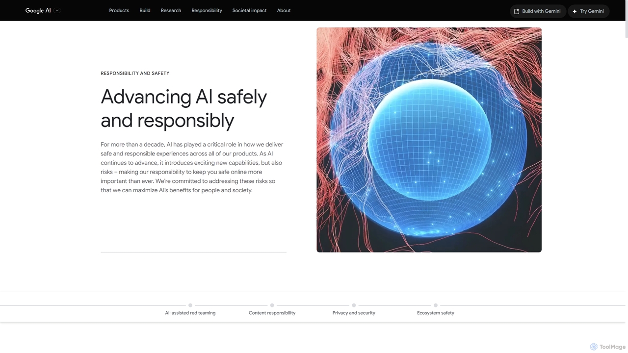 Google AI - Advancing AI safely and responsibly for Google AI
