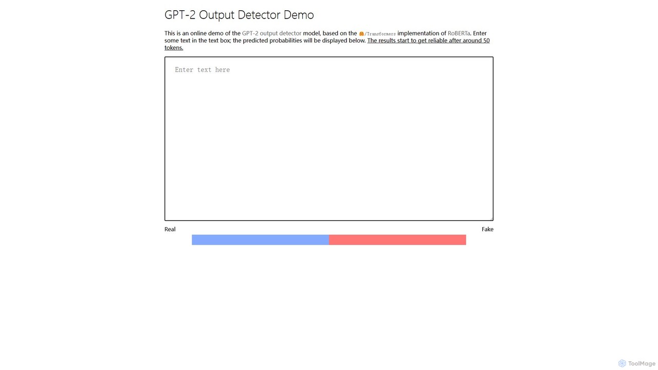 GPT-2 Output Detector