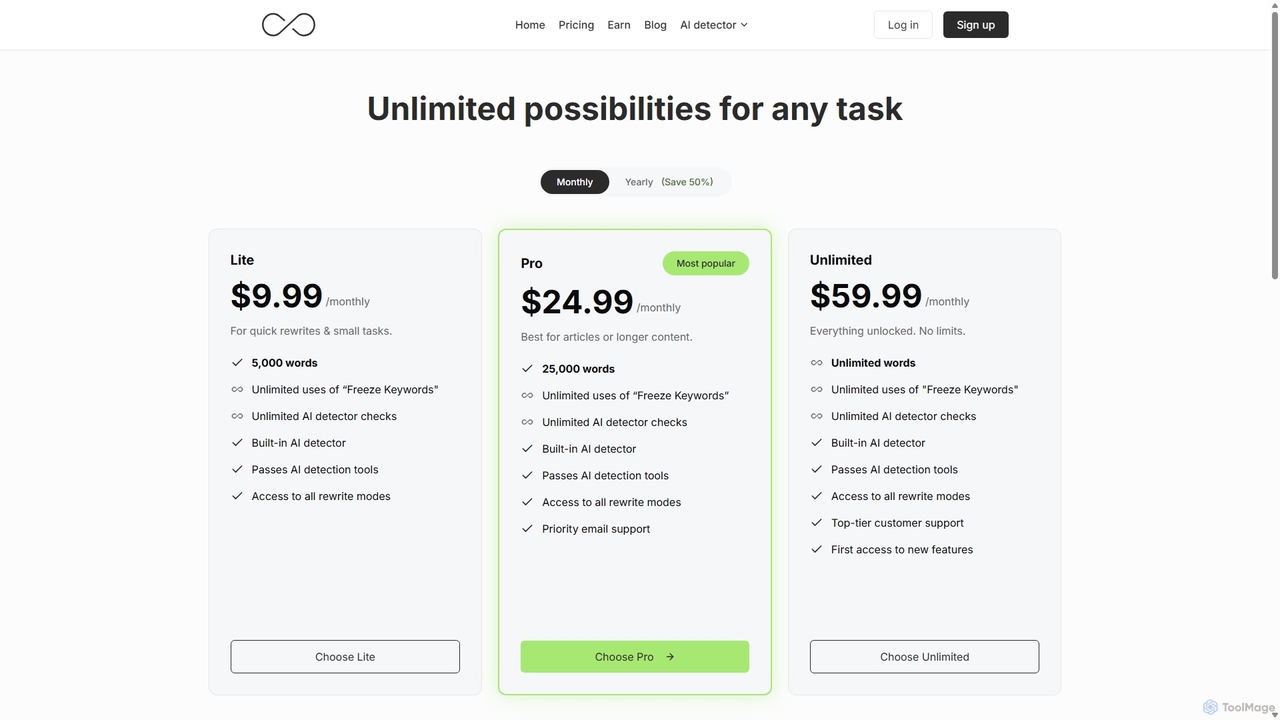 GPTinf Pricing – Choose Your AI Humanizer Plan for GPTinf