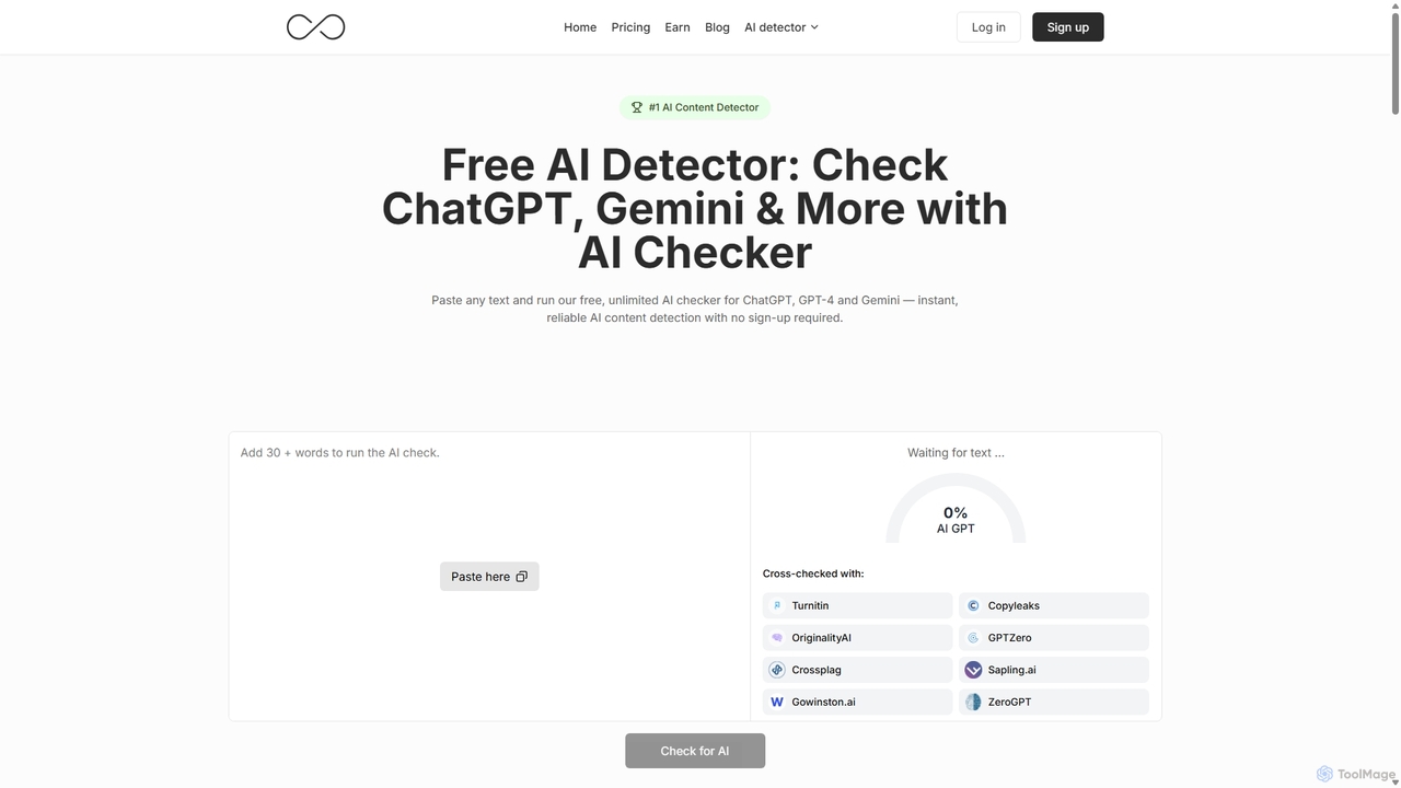 Free AI Detector: Check ChatGPT, Gemini & More with AI Checker for GPTinf