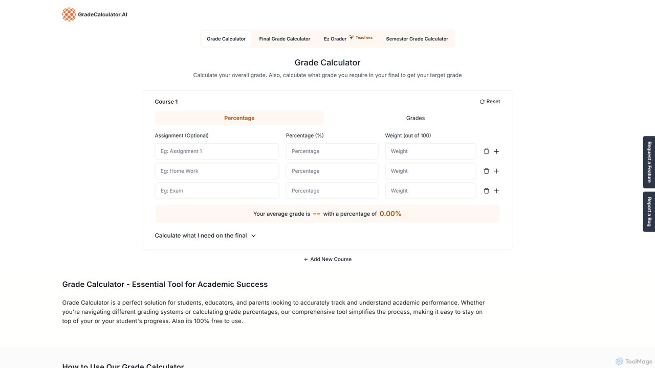 GradeCalculator.ai