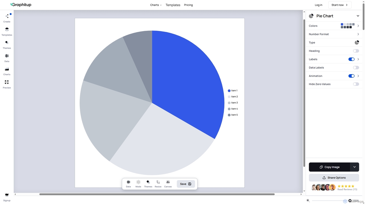 Online Pie Chart Maker - Free, No Signup for Graphitup