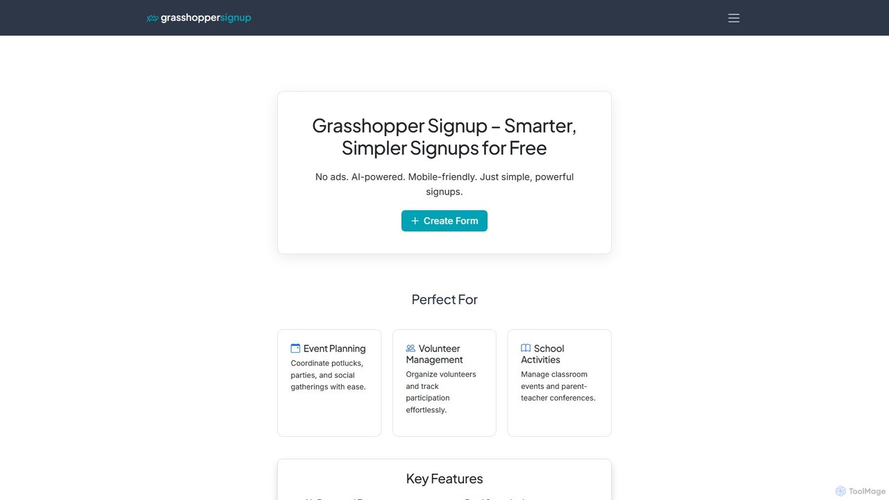 Grasshopper Signup