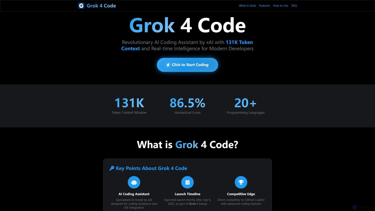 preview for Grok 4 Code